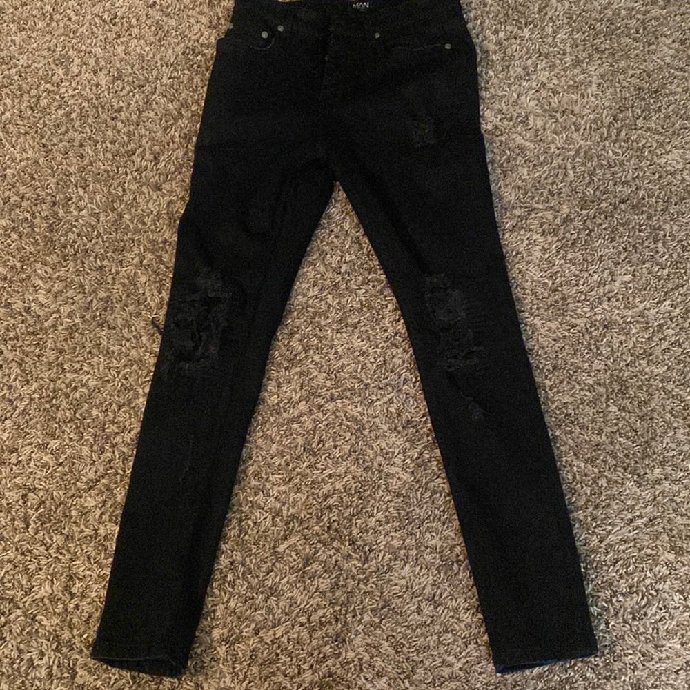 Black Boohooman skinny jeans size 32r